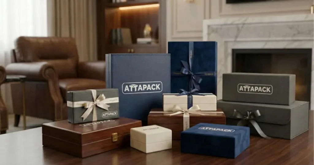 Order custom luxury corporate gift boxes - Attapack