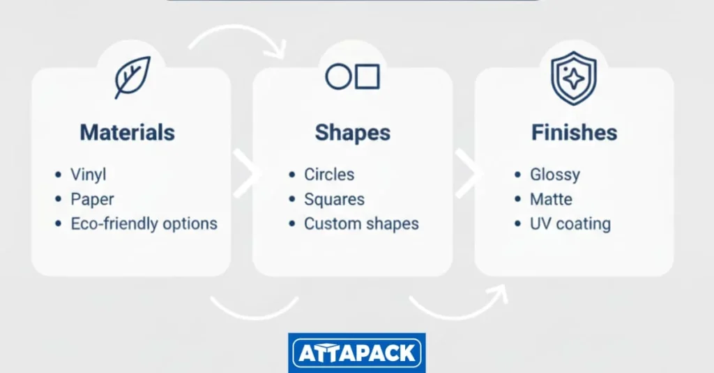 Customization Options Available for Stickers and Labels