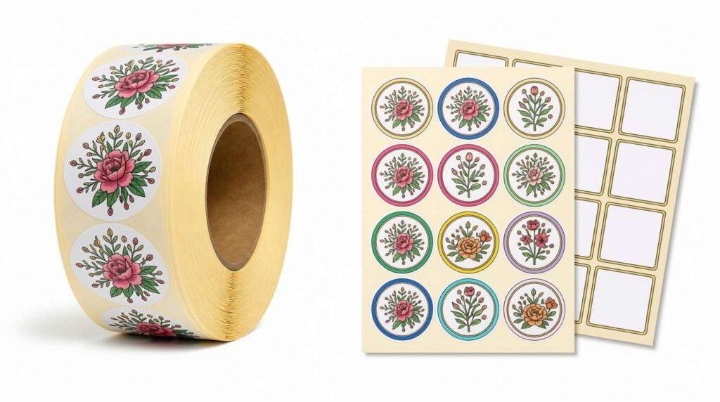 Roll Labels vs. Sticker Sheets